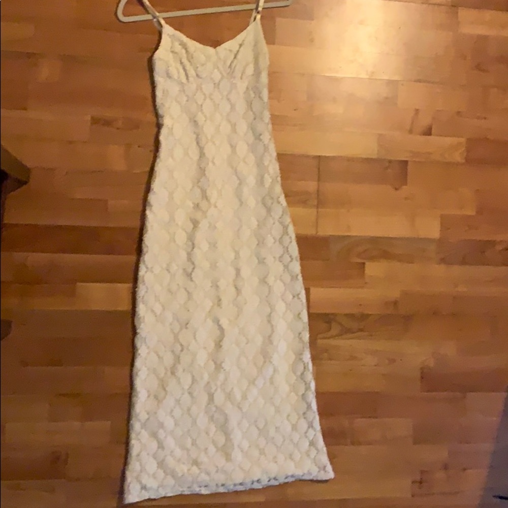 Vintage 90’s Ivory Lace Dress Lined Small